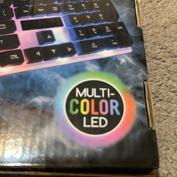 Multi-Color LED Gaming Keyboard - Picture 3 of 3